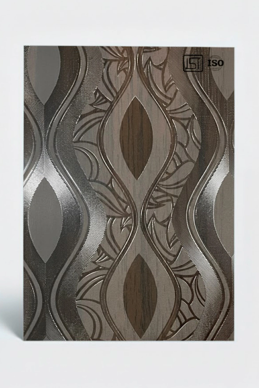 7061 BS | Smoked Walnut, Wenge Brown Subtle High Gloss Finish Wooden Decorative Laminate - Image 2
