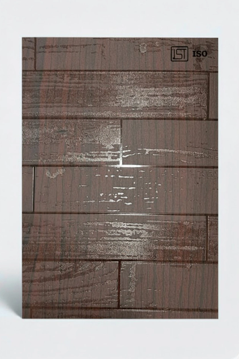 7070 TW | Rose Wood, Dark Walnut Brown Shiny Matte Finish Patterned Wooden Decorative Laminate - Image 2