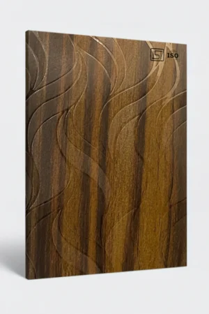 7085 FN | Ferret Wood, Rich Walnut Brown Shiny Matte Finish Patterned Wooden Decorative Laminate