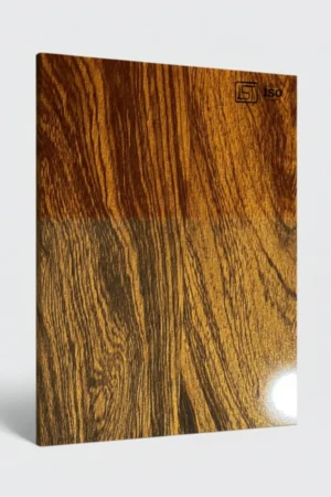 7089 SG | Golden Antique, Golden Walnut High Gloss Finish Wooden Decorative Laminate