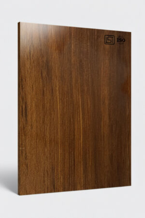 7116 SG | Dark Bembarg Wood, Dark Brown Teak High Gloss Finish Wooden Decorative Laminate