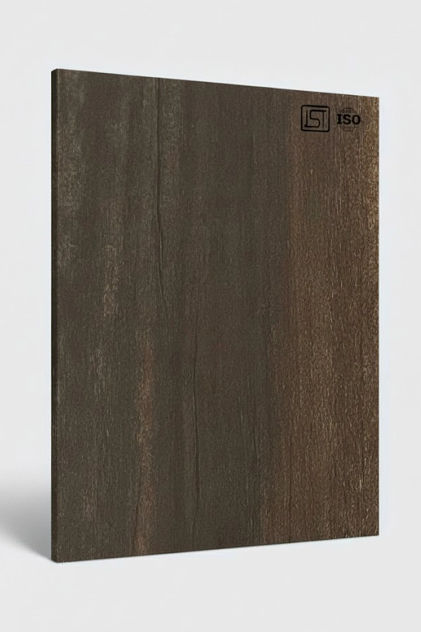 7119 DV | Grey Catic Sile, Espresso Brown Rough Matte Finish Wooden Decorative Laminate