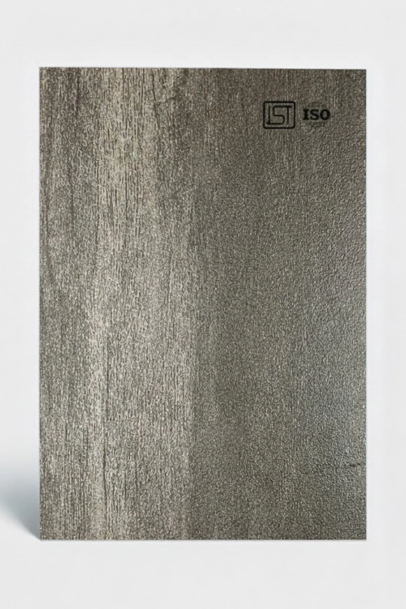 7117 SF | Grey Catic Sile, Espresso Brown Suede Finish Wooden Decorative Laminate - Image 2