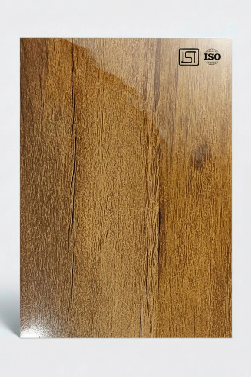 7119 SG | Brown Catic Sile, Honey Oak Brown High Gloss Finish Wooden Decorative Laminate - Image 2