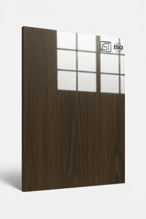 7127 SG | Straw Wood, Dark Walnut Brown High Gloss Finish Wooden Decorative Laminate