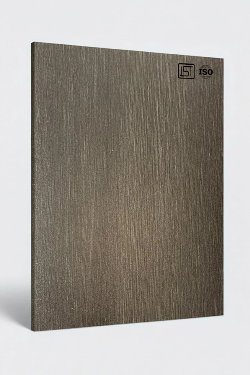 7129 SF | Foscial Recan, Smoky Grey Brown Suede Finish Wooden Decorative Laminate
