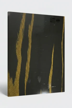 7135 SG | Dark Carisma Wood, Jet Black High Gloss Finish Wooden Decorative Laminate