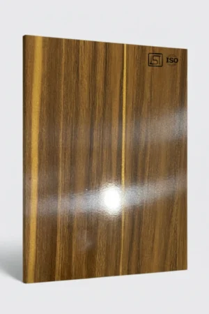 7137 SG | Light Sorrel Teak, Golden Teak Brown High Gloss Finish Wooden Decorative Laminate