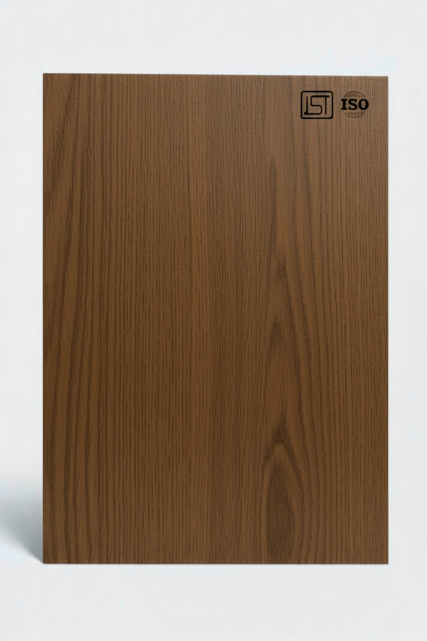 7140 SF | Lucreme Pear, Golden Teak Brown Suede Finish Wooden Decorative Laminate - Image 2
