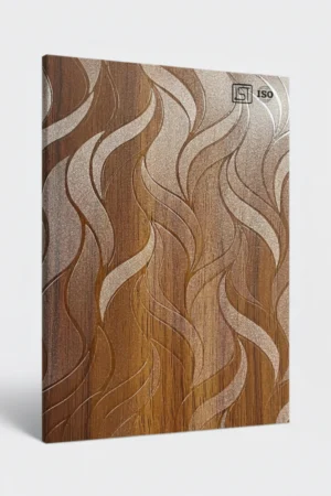 7144 FN | Dark Warren Walnut, Natural Teak Shiny Matte Finish Patterned Wooden Decorative Laminate