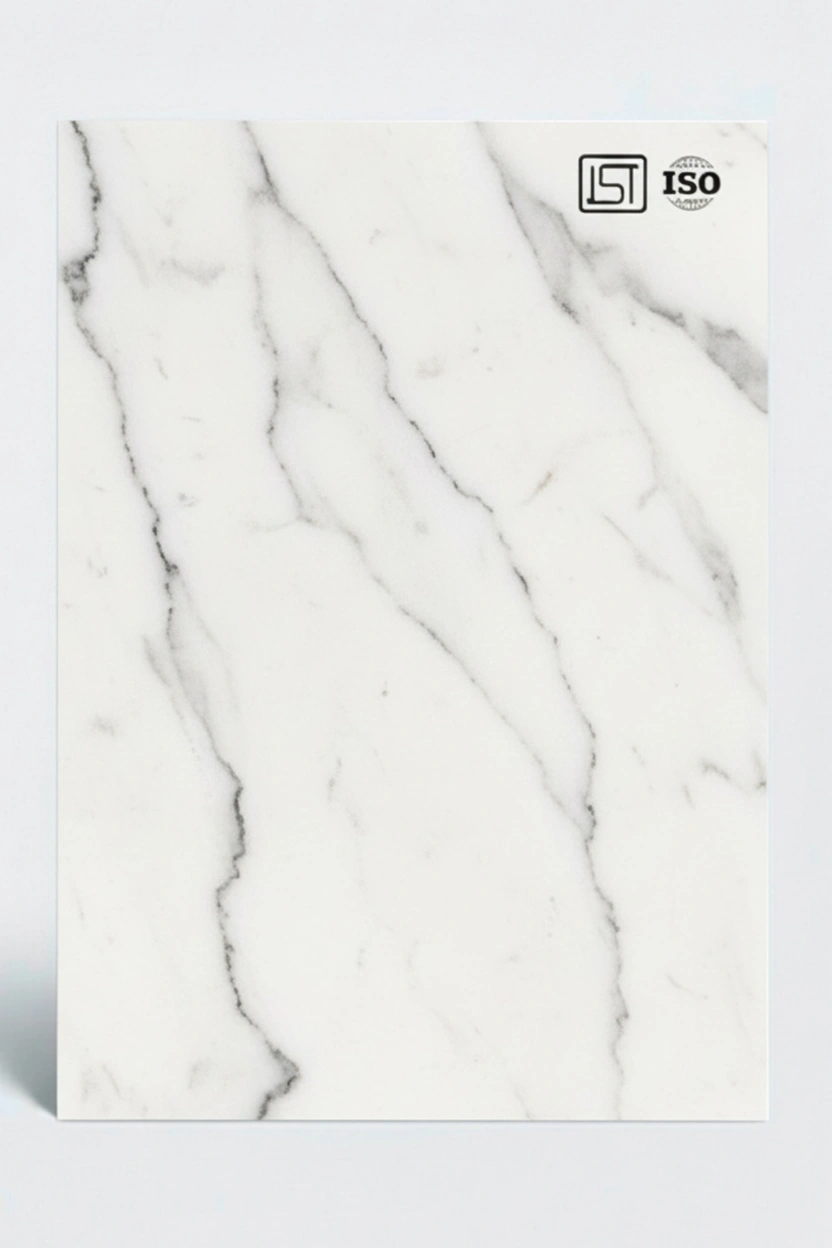 7151 LR | White Bianco Marble, Pearl White Silky Matte Finish Marble Decorative Laminate - Image 2