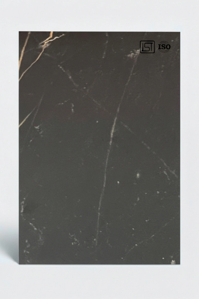 7152 LR | Black Elton Marble, Jet Black Silky Matte Finish Marble Decorative Laminate - Image 2