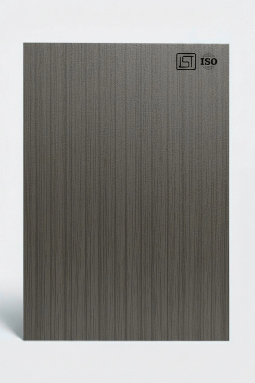7182 ZS | Dark Walnut Louver, Smoky Walnut Matte Finish Fluted Wooden Decorative Laminate - Image 2
