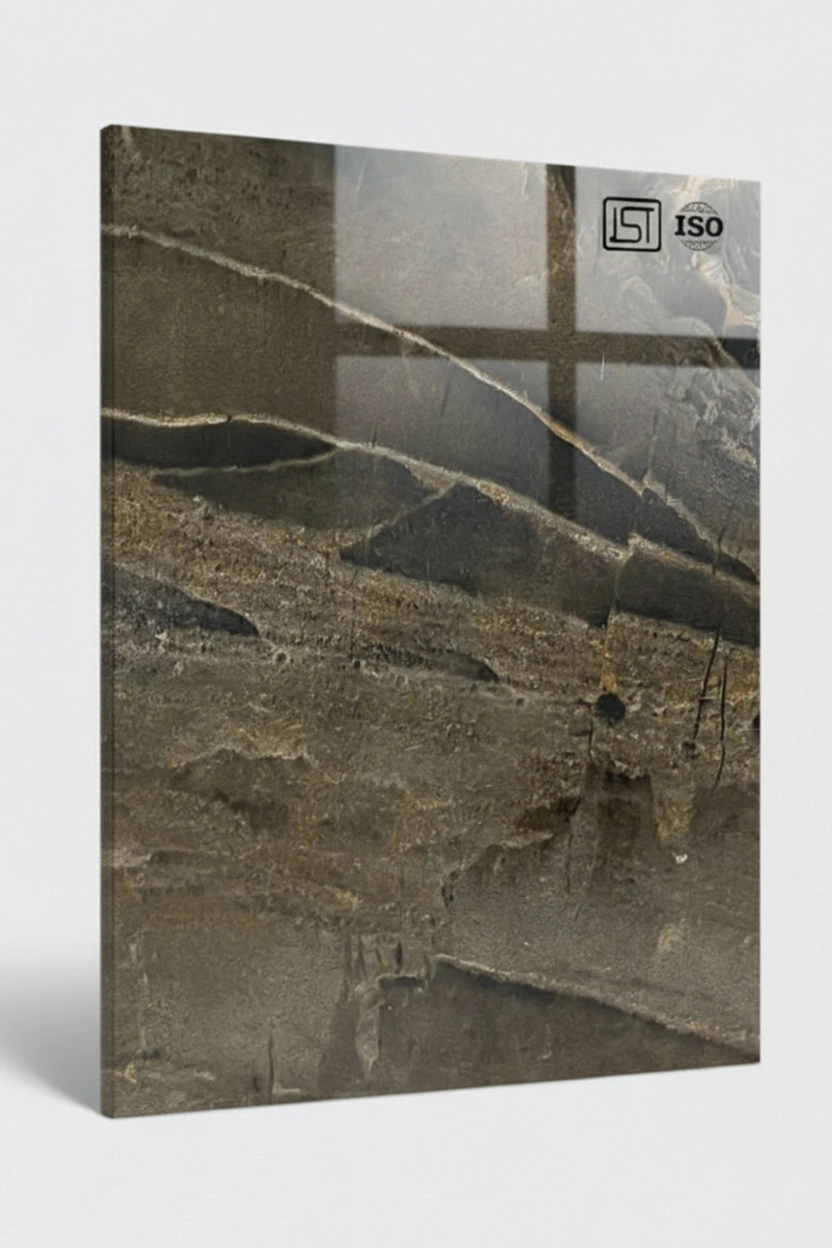 7196 SG | luxe Marble, Dark Empredor High Gloss Finish Marble Decorative Laminate
