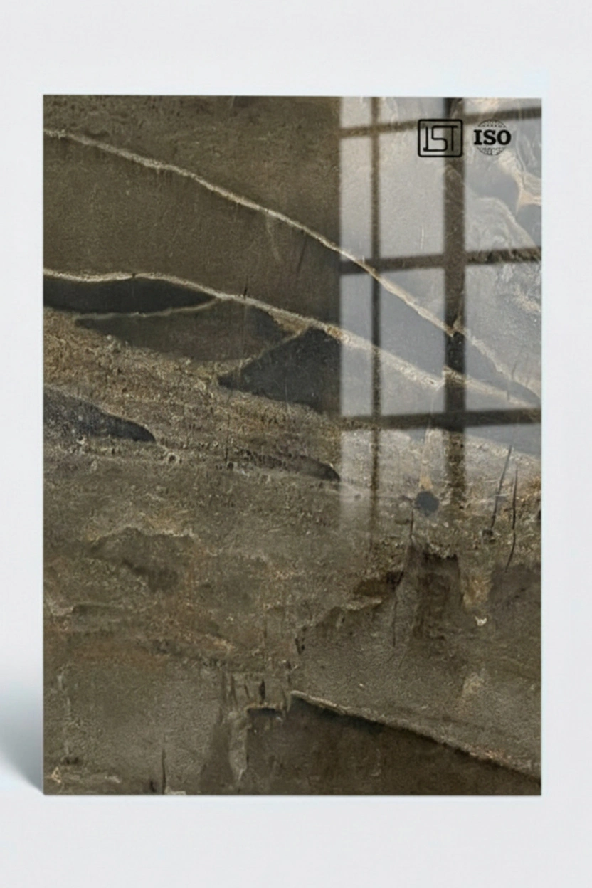 7196 SG | luxe Marble, Dark Empredor High Gloss Finish Marble Decorative Laminate - Image 2