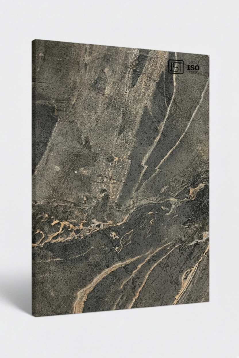 7197 MO | Dark luxe Marble, Cosmic Black Matte Finish Marble Decorative Laminate