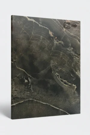 7197 SG | Dark Luxe Marble, Cosmic Black High Gloss Finish Marble Decorative Laminate