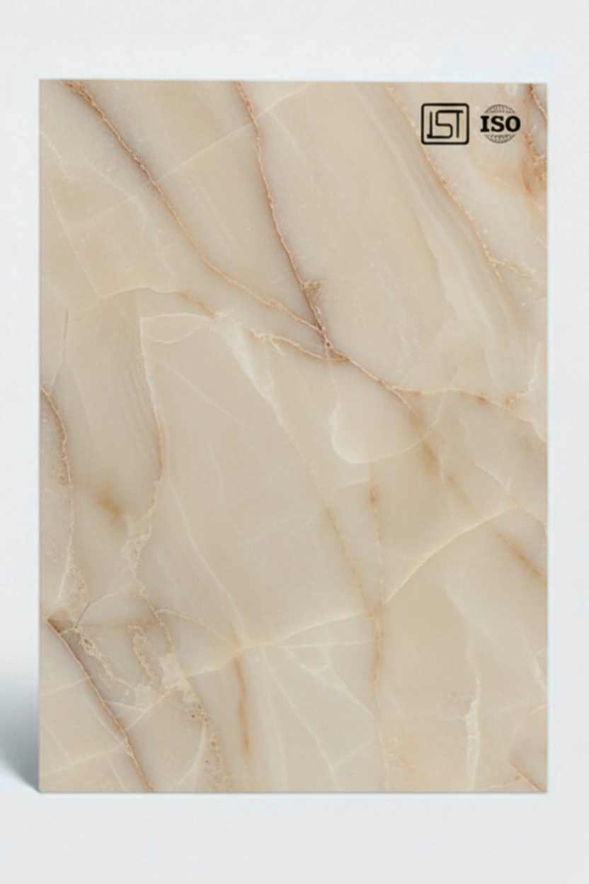 7199 LR | Crema Marfil Marble, Cloud Grey Silky Matte Finish Marble Decorative Laminate - Image 2