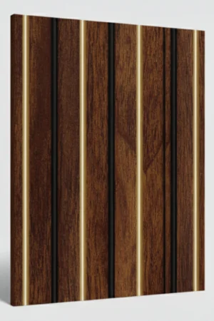 8102 (2) | Dark Walnut Matt Finish Fluted Wooden Louver Panel