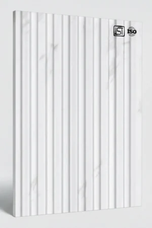 8134 (2) | Pearl White Matt Finish Fluted Wooden Louver Panel