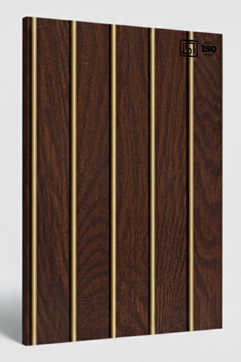 8141 | Mahogany Matt Finish Fluted Wooden Louver Panel