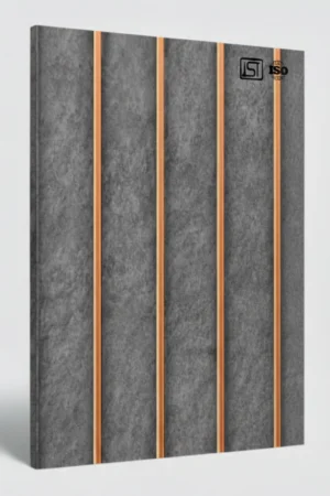 8152 (2) | Grey Matt Finish Fluted Wooden Louver Panel