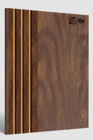 8161 | Dark Walnut Matt Finish Fluted Wooden Louver Panel