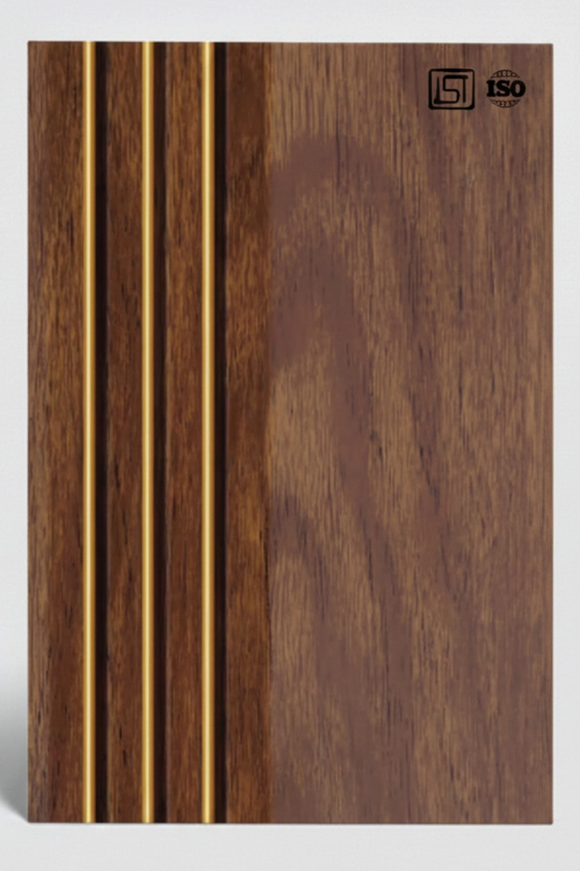 8161 (2) | Dark Walnut Matt Finish Fluted Wooden Louver Panel - Image 2