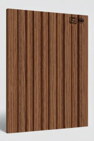 8172 (2) | Dark Brown Matt Finish Fluted Wooden Louver Panel