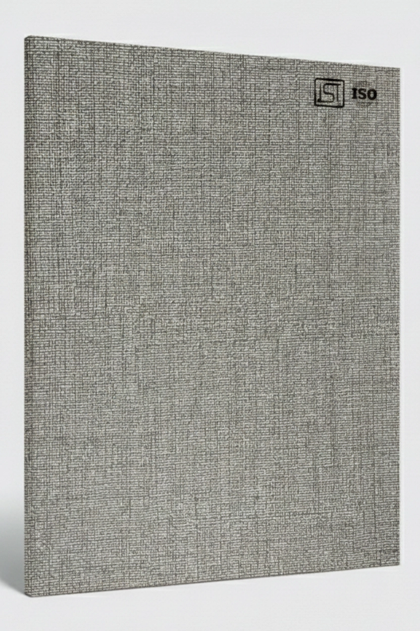 B 7172 | Dark Stitch Denim, Light Grey Silky Matte Finish, Fabric Liner Laminate