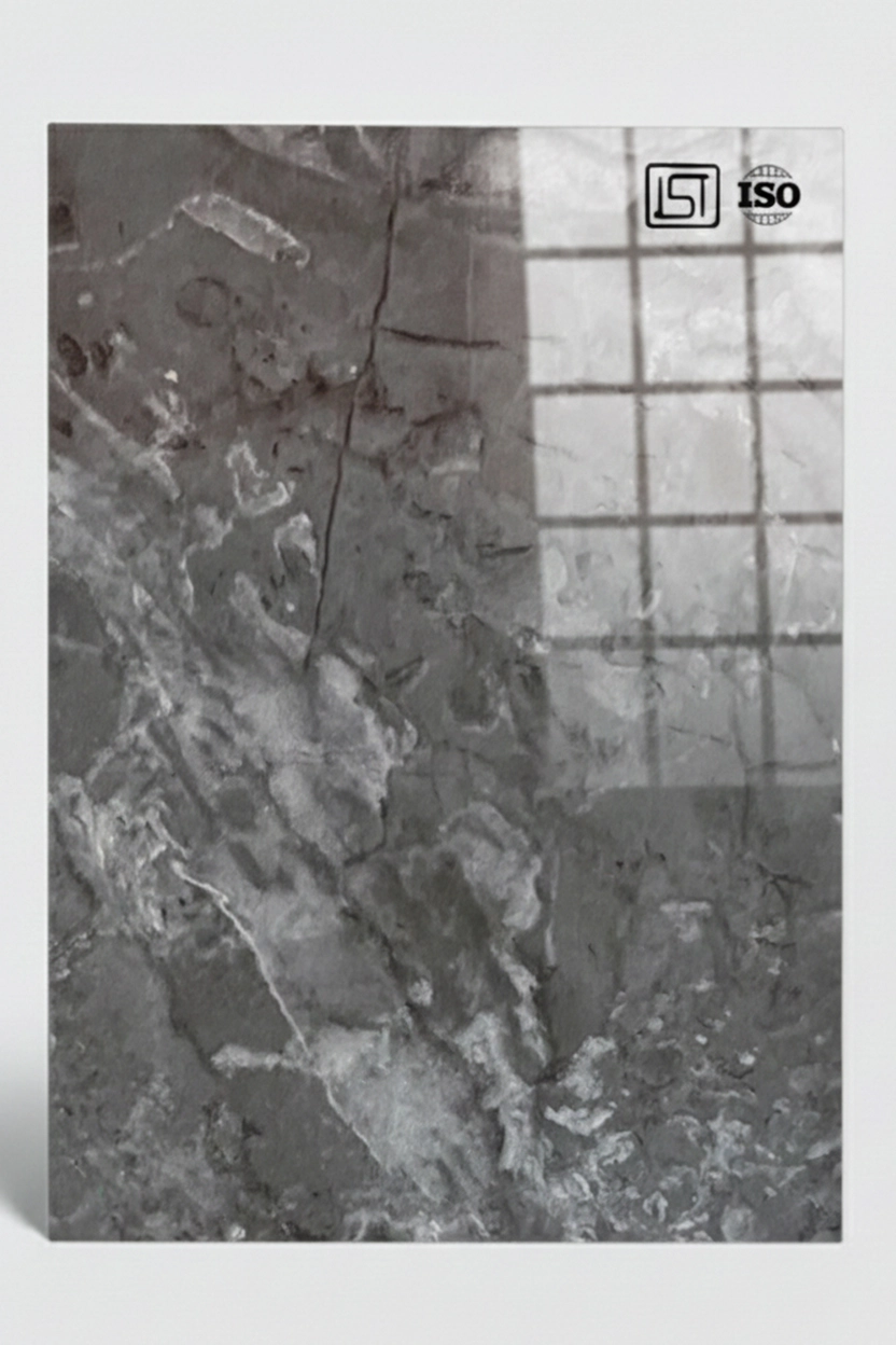 B 7214 | Grey Marble, Grey Marble High Gloss Finish, Liner Laminate - Image 2