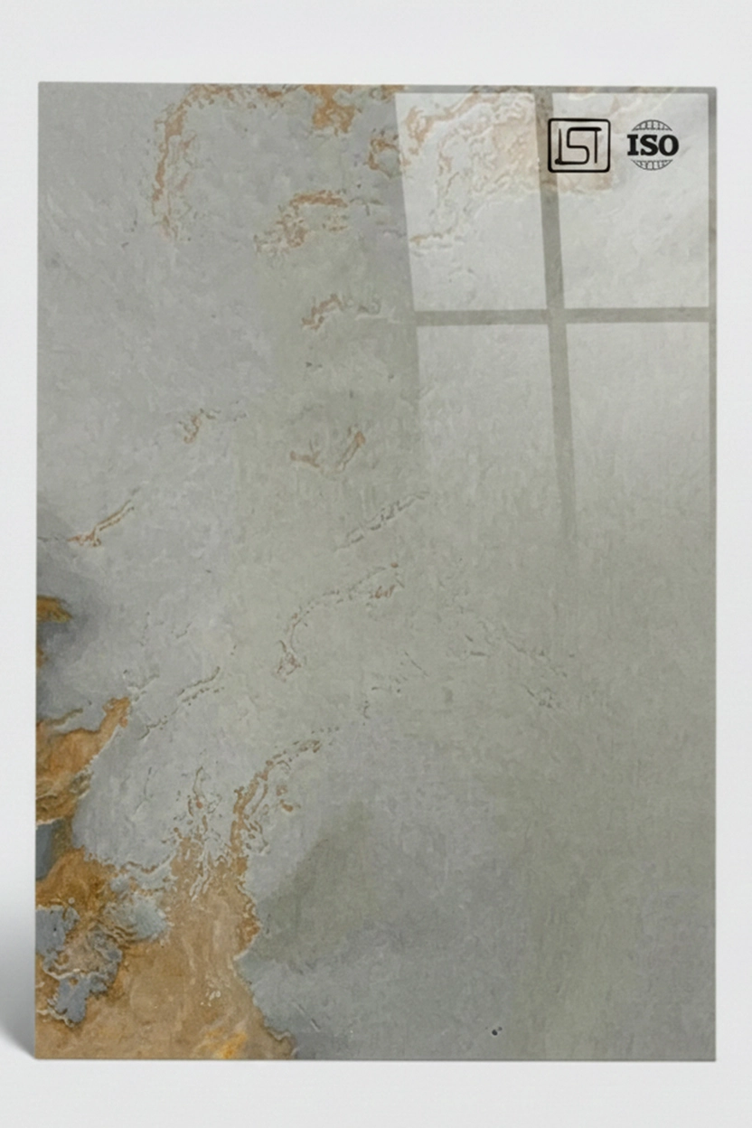 B 7215 | Caldera Marble, Pale Grey High Gloss Finish, Marble Liner Laminate - Image 2