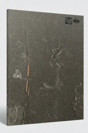 B 7218 (2) | New Caspio Marble Dark, Rusty Copper Black Matte Finish, Marble Liner Laminate