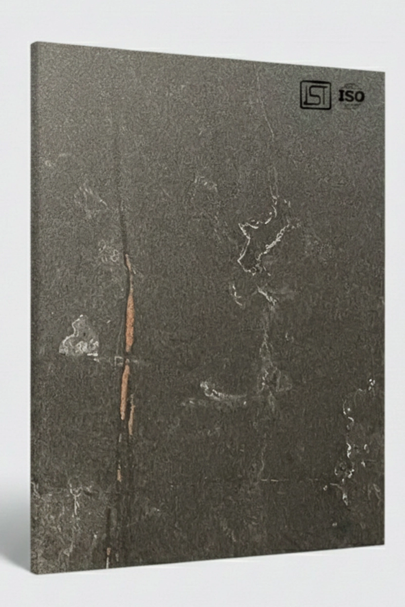 B 7218 (2) | New Caspio Marble Dark, Rusty Copper Black Matte Finish, Marble Liner Laminate