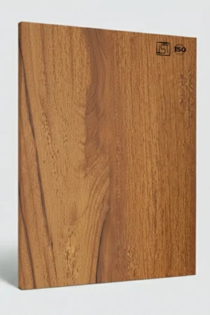 B 7223 | Asian Walnut, Reddish Brown Teak Silky Matte Finish, Wooden Liner Laminate