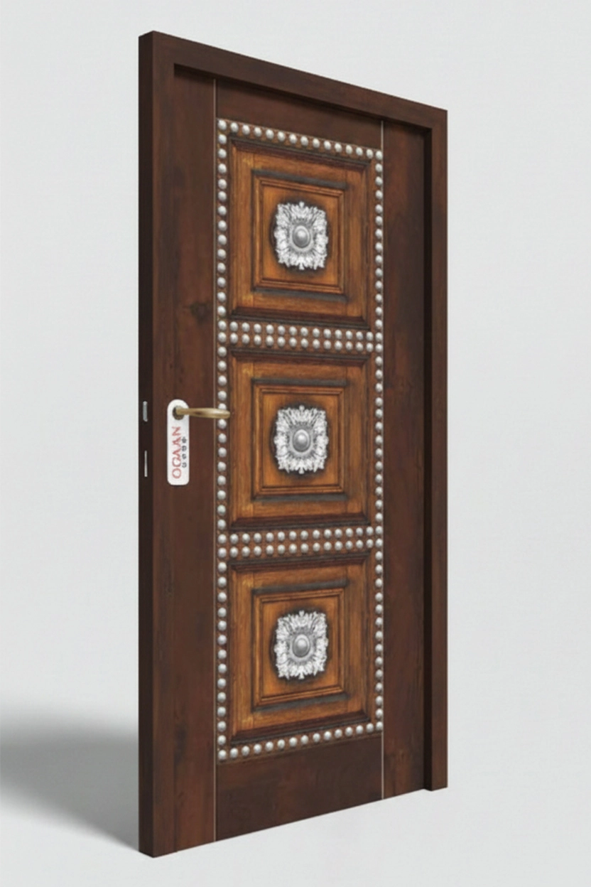 MDG 08 | Walnut Brown Matt Finish Digital Door Skin Laminate