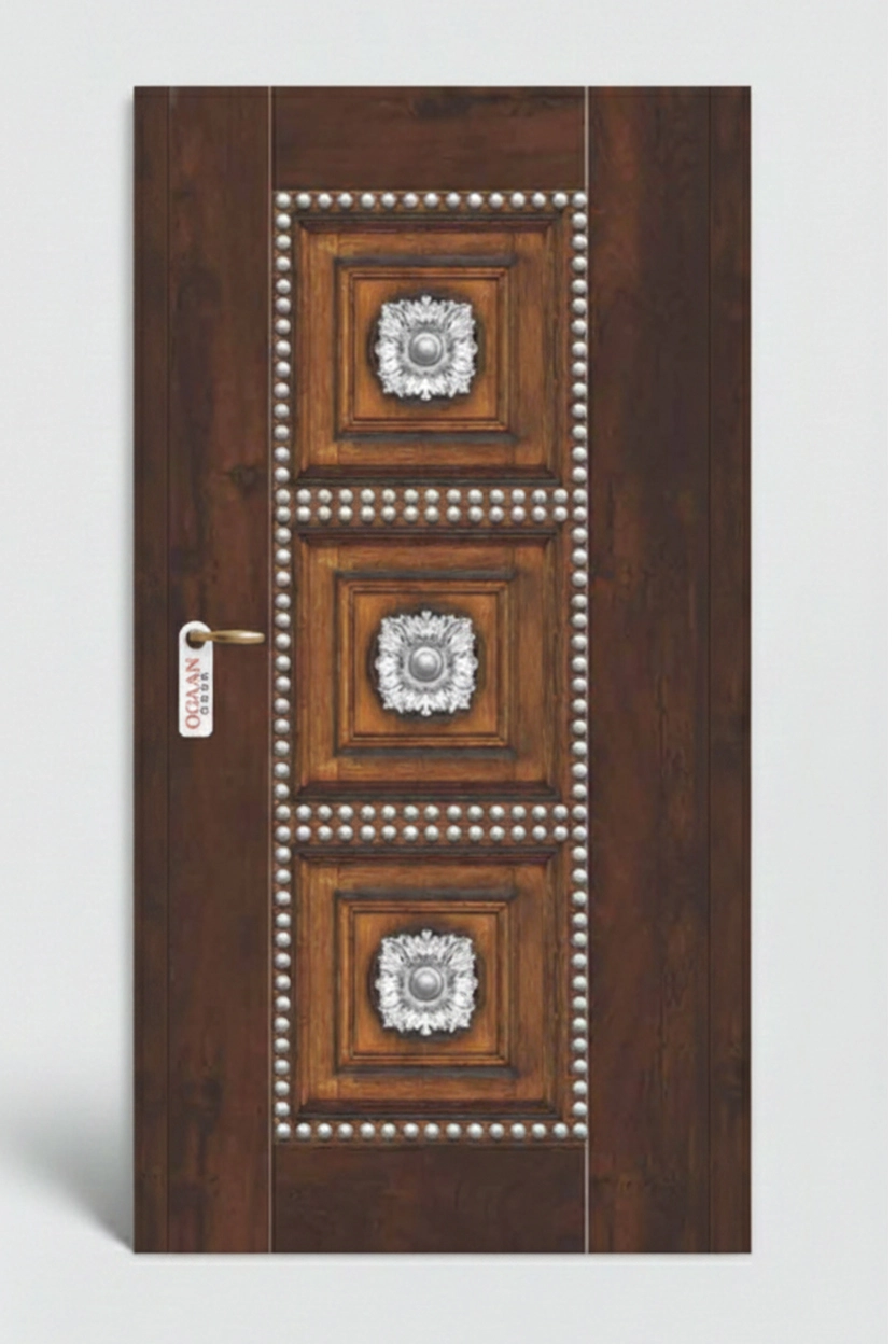 MDG 08 | Walnut Brown Matt Finish Digital Door Skin Laminate - Image 2