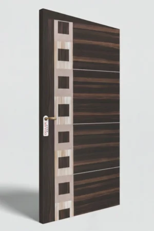 MPD 432 | Dark Brown Teakwood Matt Finish Premium Wooden Decorative Door Skin Laminate