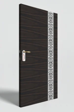 MPD 447 (2) | Dark Walnut, Premium Wooden Decorative Door Skin Laminate with Matt Finish