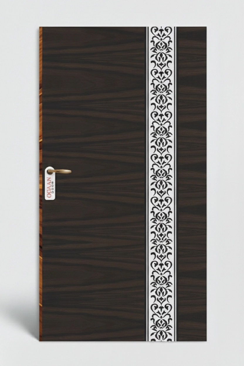 MPD 447 (2) | Dark Walnut, Premium Wooden Decorative Door Skin Laminate with Matt Finish - Image 2