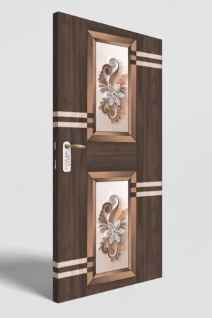MPD 473 | Dark Walnut Matt Finish Premium Wooden Decorative Door Skin Laminate