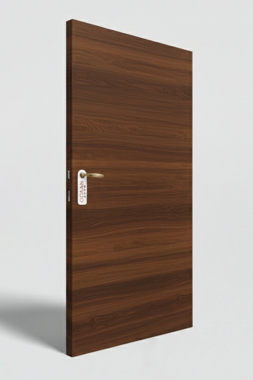 MPD 480 | Dark Brown Teakwood Matte Finish Premium Wooden Decorative Door Skin Laminate