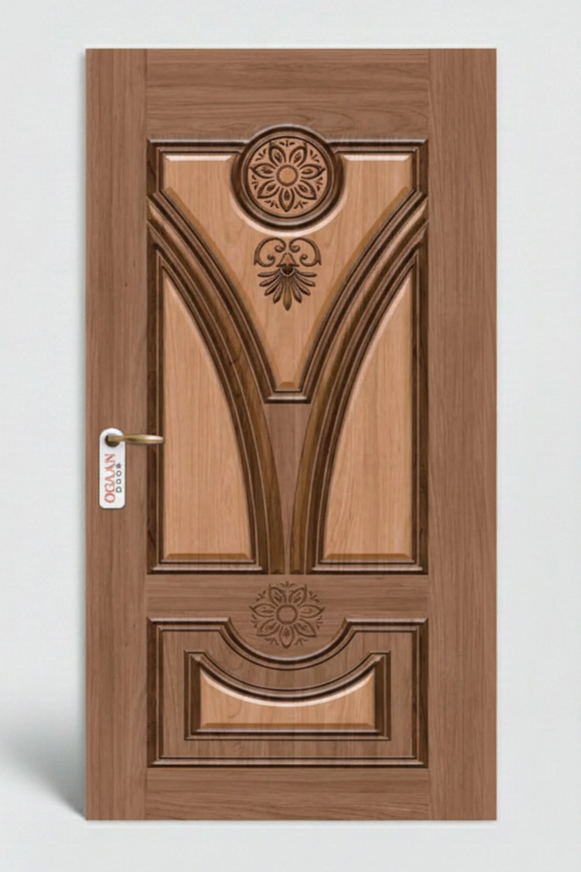 MPD 490 | Natural BeigeTeakwood Matt Finish Premium Wooden Door Skin Laminate - Image 2
