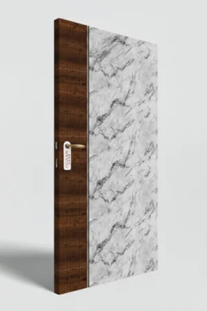MPD 497 | Dark Brown Matt Finish Premium Wooden Door Skin Laminate