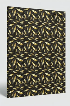 OD 12 | Classic Black, Floral leafy Design High Gloss Finish Printed Decorative Digital Laminate