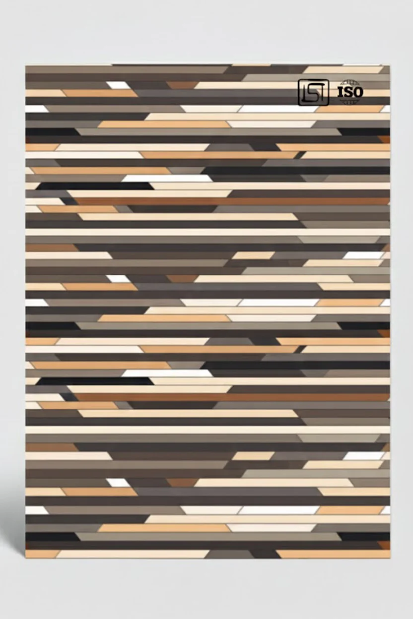 OD 13 | Multicolored Geometric Design, Horizontal Mosaic Pattern in High-Gloss Finish, Printed Decorative Digital Laminate - Image 2