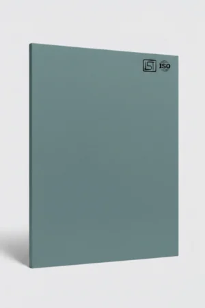 Dusty sage green matte textured laminate sheet with soft grain finish