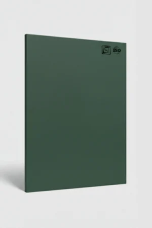 Muted sage green matte laminate with fine texture by Ogaan Laminates