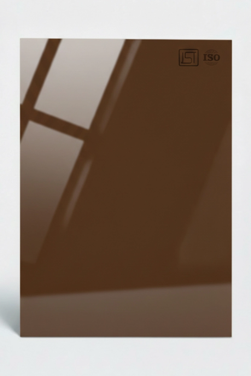 144 SG | Mocha Walnut, Dark Brown High Gloss Finish Decorative Laminate - Image 2