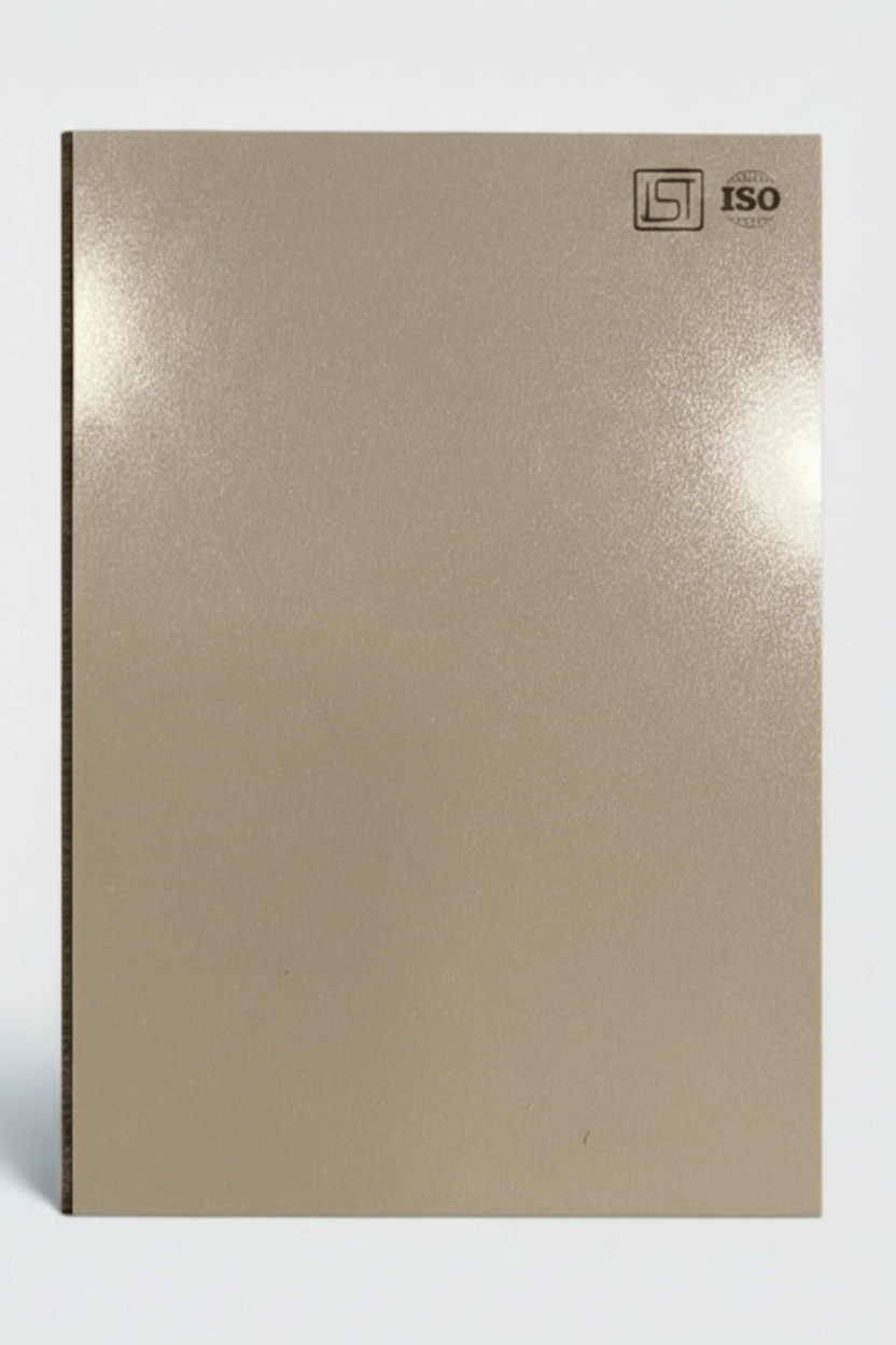 142 SG | Stone Beige, Beige High Gloss Finish Decorative Laminate - Image 2